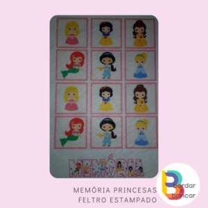 Jogo da Memória Princesas – Feltro Estampado