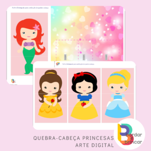 Jogo Educativo Quebra Cabeça Princesas o Melhor