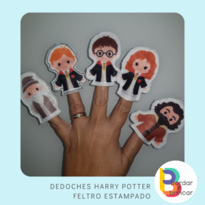 Dedoches releitura Harry Potter - Feltro Estampado