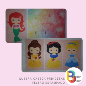 Quebra-cabeça Princesas - Feltro Estampado