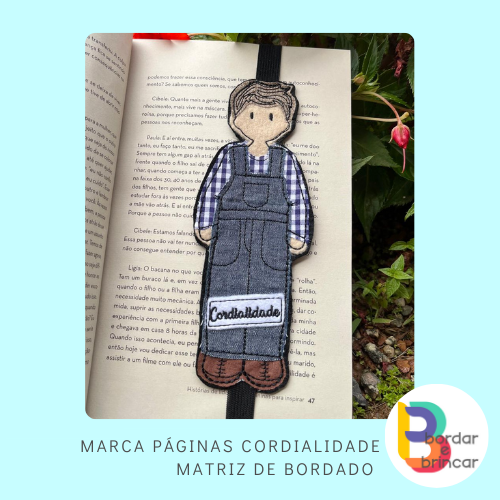 Marca página CORDIALIDADE – matriz de bordado