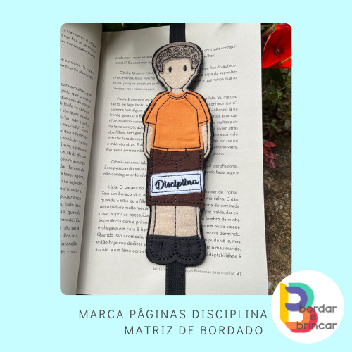 Marca página DISCIPLINA – matriz de bordado